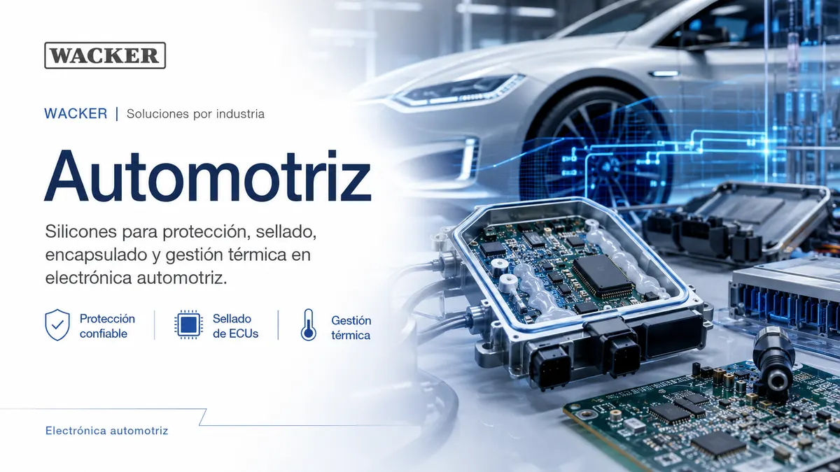 Soluciones WACKER para electrónica automotriz