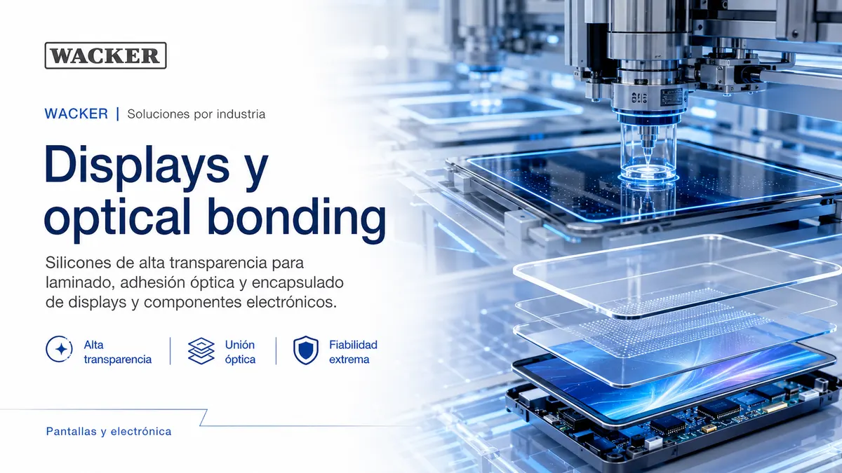 Soluciones WACKER para displays y optical bonding